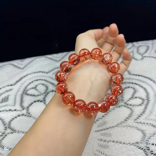 Bracelet en cristal fraise