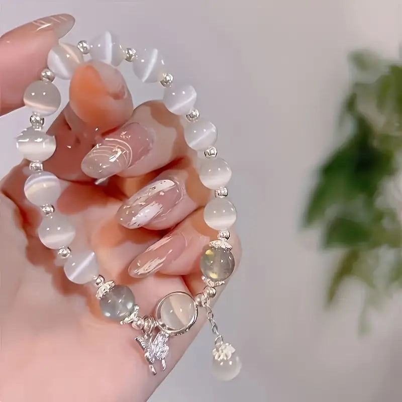 Bracelet en cristal blanc