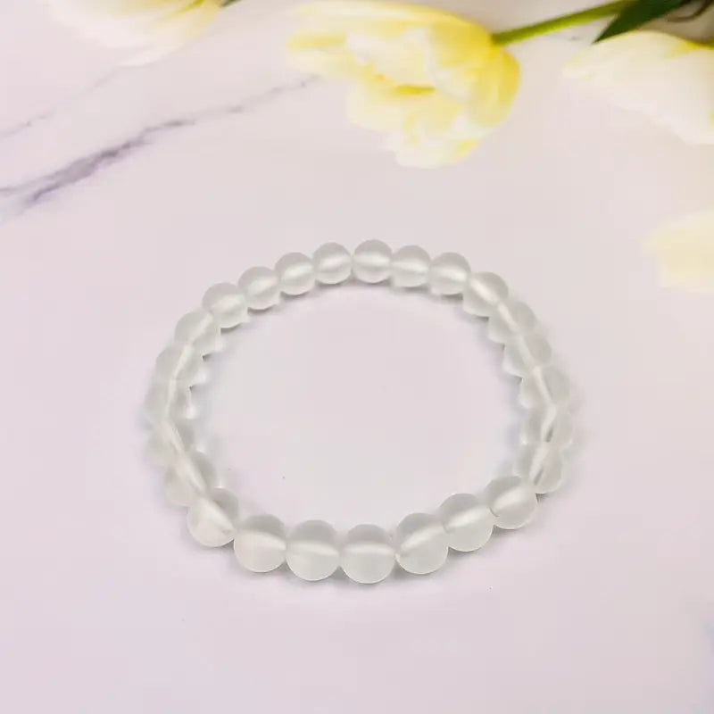 Bracelet en cristal blanc